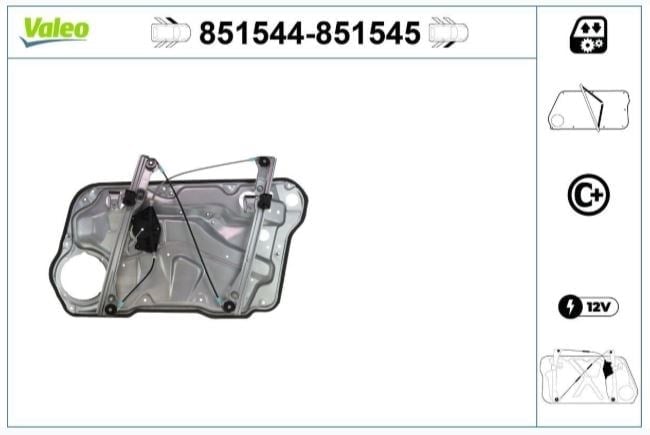 CAM MEKANİZMASI MECADP ÖN SOL VW GOLF IV BORA 97>0 6