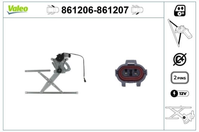 CAM MEKANİZMASI ÖN SAĞ CHEVROLET DAEWOO AVEO