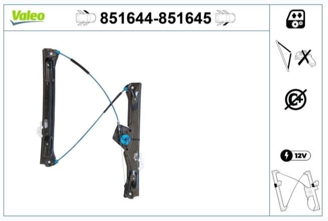 CAM MEKANİZMASI ÖN SOL BMW 3 BREAK F31 SADECE MEKA NİZMA