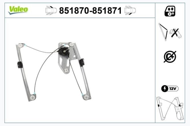 CAM MEKANİZMASI ÖN SOL BMW 7 SERİSİ E38 94>01