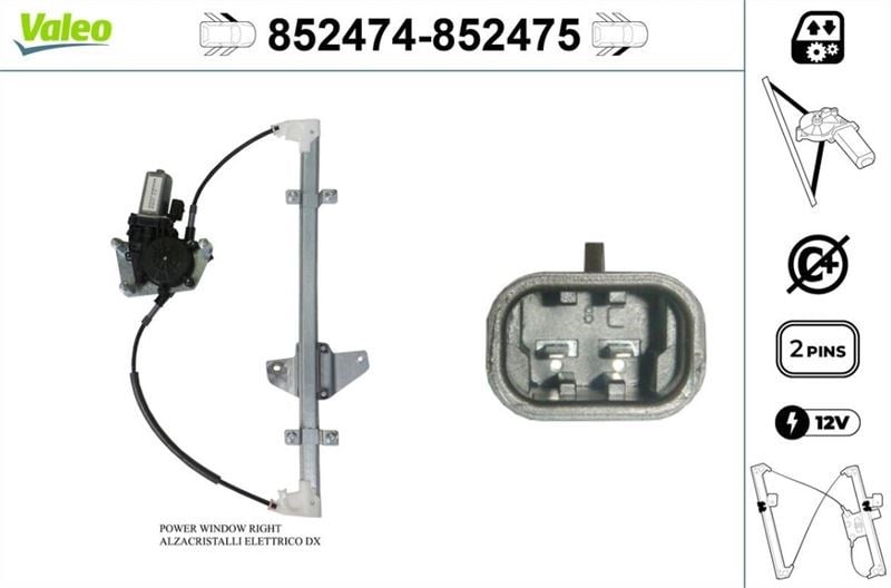 CAM MEKANİZMASI ÖN SOL NISSAN NOTE
