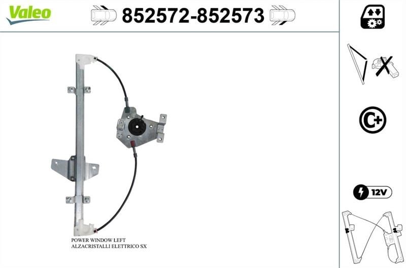 CAM MEKANİZMASI ÖN SOL NISSAN NOTE