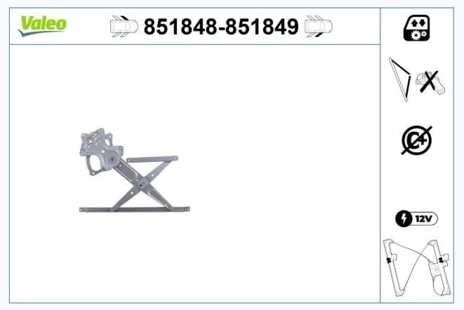 CAM MEKANİZMASI ÖN SOL TOYOTA PRIUS 03>15