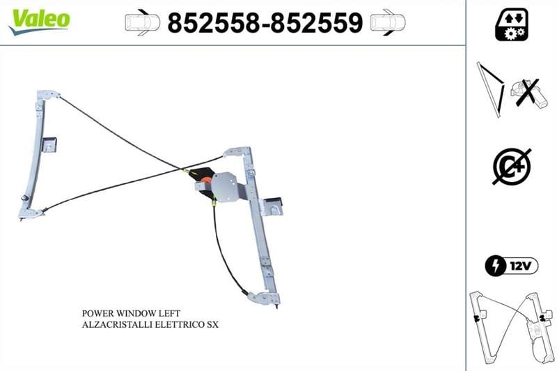 CAM MEKANİZMASI ÖN SOL VOLKSWAGEN POLO
