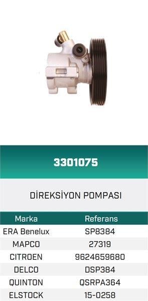 DİREKSİYON POMPASI HİDROLİK 406 1.8 16V HATTAT/HEMA