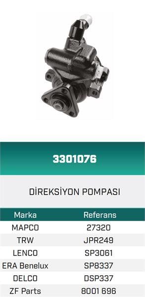 DİREKSİYON POMPASI HİDROLİK 406 Break 2.0 16v HATTAT/HEMA