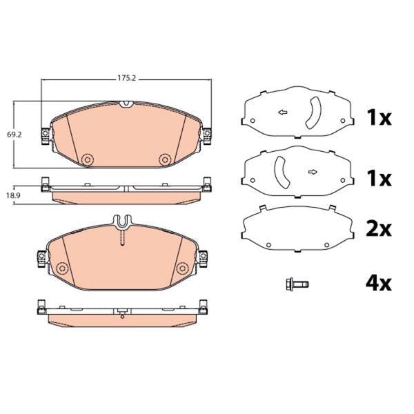 DISK BALATA MERCEDES C-CLASS 2013 ON