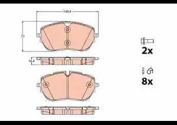 DISK BALATA PEUGEOT 308 II 2014 ON