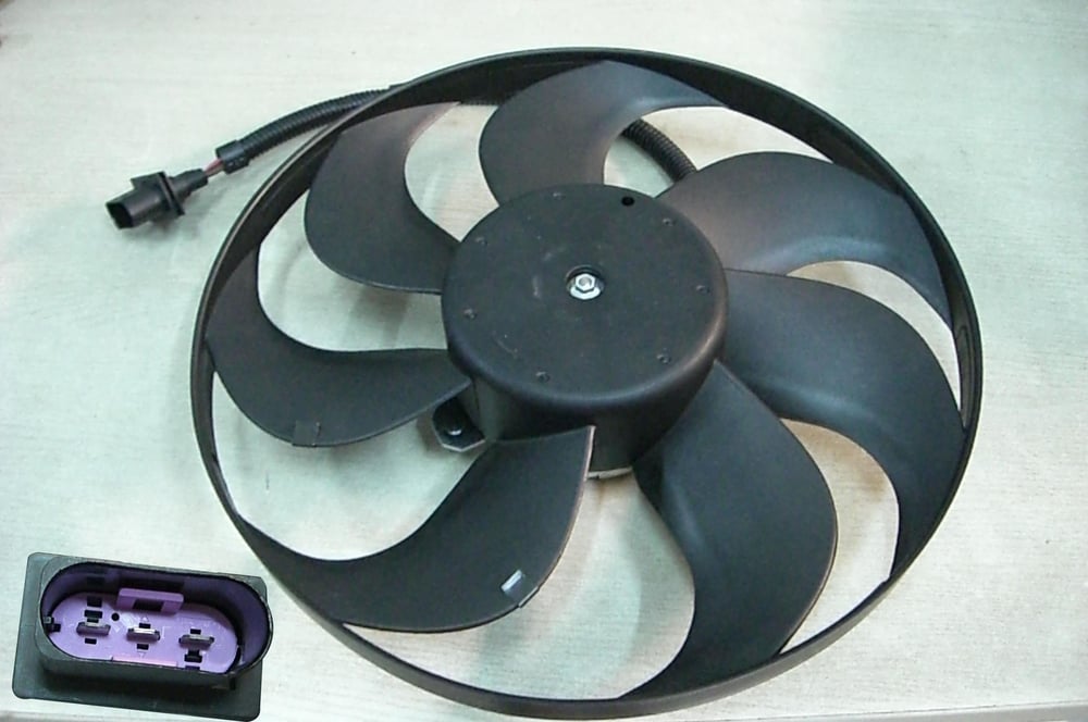 FAN MOTORU POLO CORDOBA FABİA AMF AHW 1.4 16V 1.4 TDİ 390MM (REZİSTANSLI ve KABLOLU)