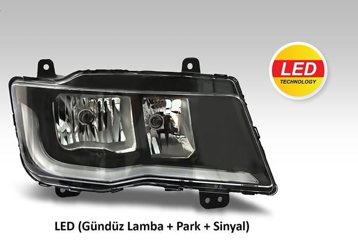 FAR SAĞ MOTORLU MAN TGX  LED DRL+PARK+SİNYAL