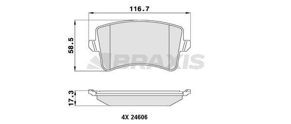 FREN BALATASI ARKA A4 08>15 A5 07> Q5 10>17 Q5 09>12