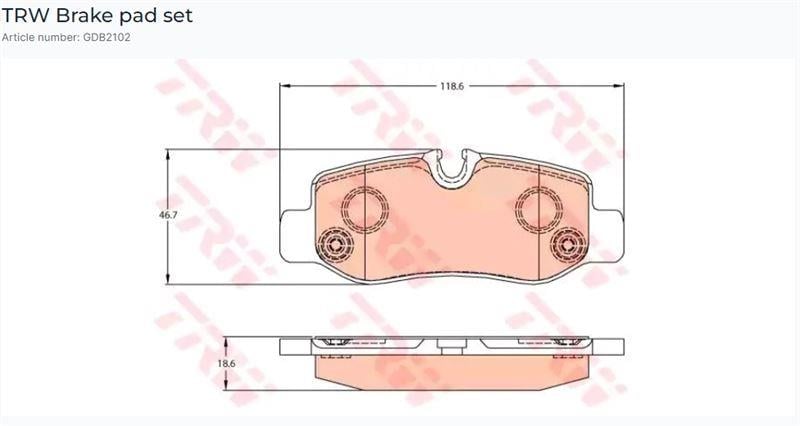 FREN BALATASI ARKA MERCEDES VITO W447 14>