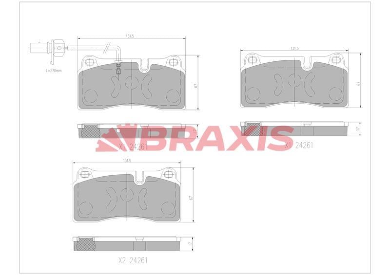 FREN BALATASI ARKA Q7 07 > 15 3.0 TDI TFSI CJGC CJMA BUN CASB