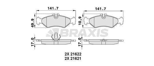 FREN BALATASI ARKA SPRINTER 96>06 LT 28 35 46 96>06