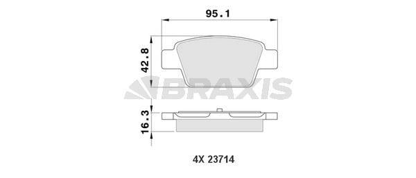 FREN BALATASI ARKA STILO TUM MODELLER 01> BRAVO LINEA 1,4 1,4T JET 1.6 1,9D MTJ 07> MULTIPLA 98> DELTA III 08>14 MITO 08>