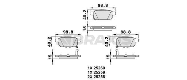 FREN BALATASI ARKA SWIFT 10> SX4 CROSS 13> VITARA 15>