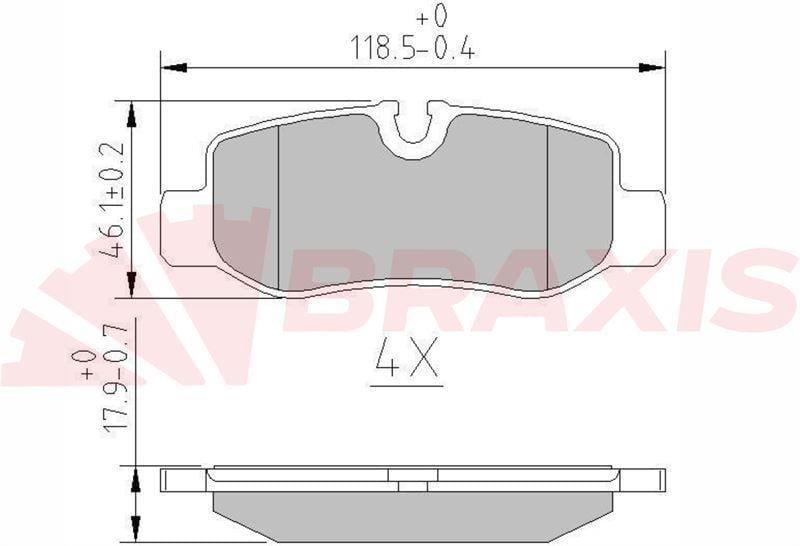 FREN BALATASI ARKA V-CLASS W447 14> VITO W447 14>