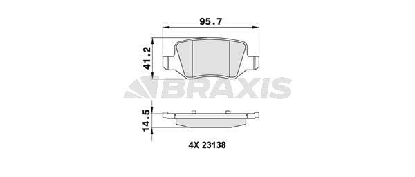 FREN BALATASI ARKA W168 97>04 W169 04>12 W245 08>11 VANEO 414 02>05