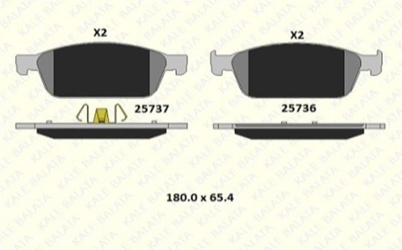FREN BALATASI ÖN FORD ESCAPE III FOCUS III KA+ KUGA II TOURNEO CONNECT 25736 179 05 ANS KD13 2573617905ANSKD13