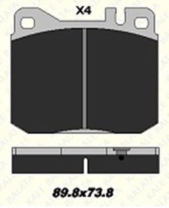 FREN BALATASI ÖN MERCEDES 200/280E W123-W126 20341 175 04 ANS KD13