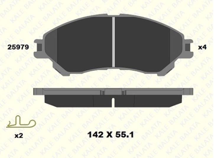 FREN BALATASI ÖN MITSUBISHI XPANDER MPV 25979 168 14 MSH KD13 2597916814MSHKD13