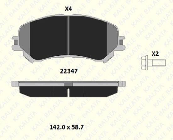 FREN BALATASI ÖN NISSAN QASHQAI II ROGUE X-TRAIL III/ROGUE ESPACE V GRAND SCENİC IV MEGANE IV MEGANE IV GRANDTOUR SCENİC KADJAR TALİSMAN 22347 185 14 ANS KD13
