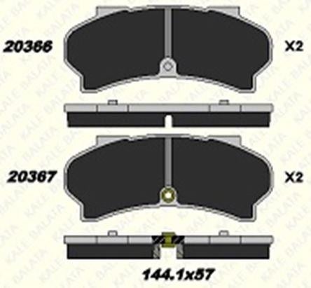 FREN BALATASI ÖN PEUGEOT J7 - J9 20366 150 05 ANS KD13
