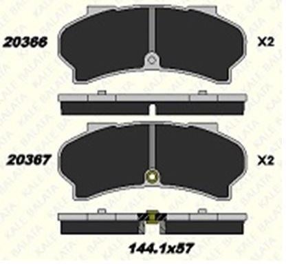 FREN BALATASI ÖN PEUGEOT J7 - J9 20366 180 05 ANS KD13