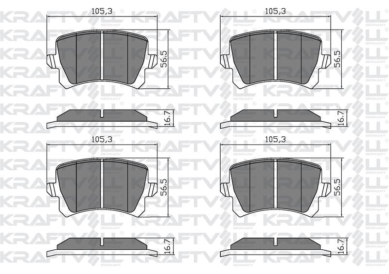 FREN BALATASI (PREMIUM) ARKA PASSAT B7 10> SHARAN 10> TIGUAN 07> / A6 01> Q3 11> / ALHAMBRA 10>