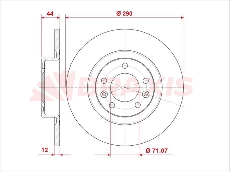 FREN DISKI ARKA 508 10> DUZ 289.7mm