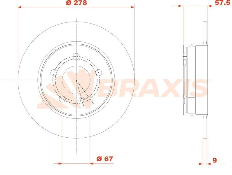 FREN DISKI ARKA C-CLASS W204 07>14 S204 07>14 C204 11>