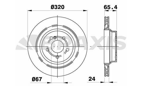 FREN DISKI ARKA C218 11>17 W211 06>08 W212 11>15 S212 09>13