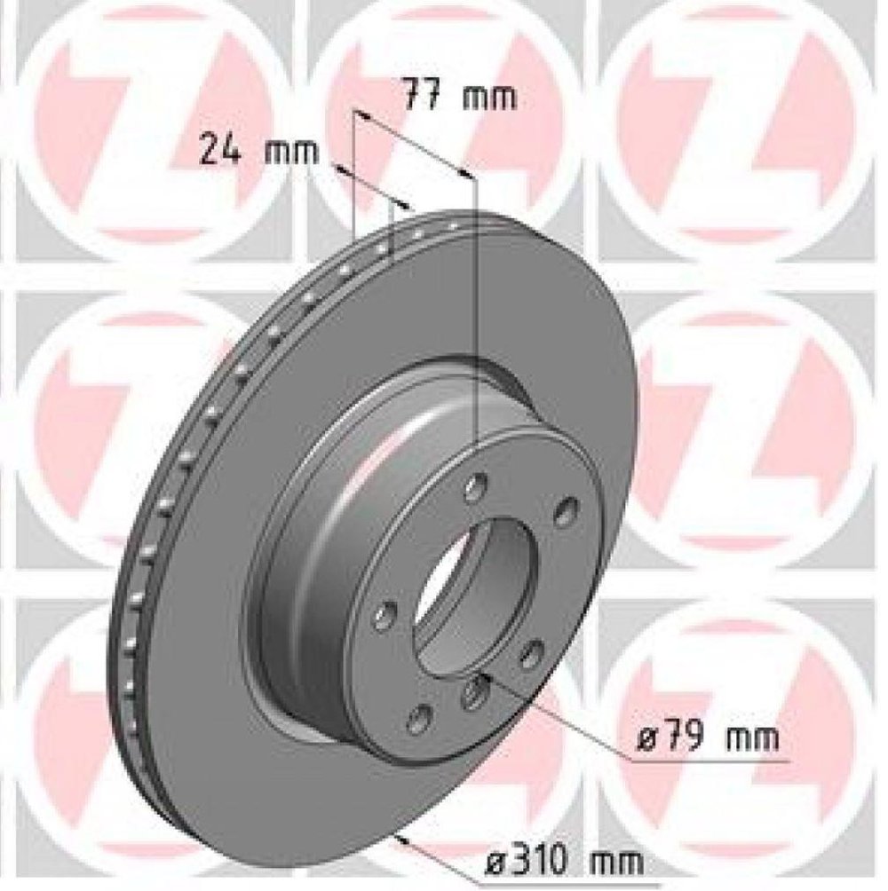 FREN DİSKİ ÖN - BMW E60-E61 520d-523i-525i-525d 05 520i 03-05 310x24x5DLxHAVALI