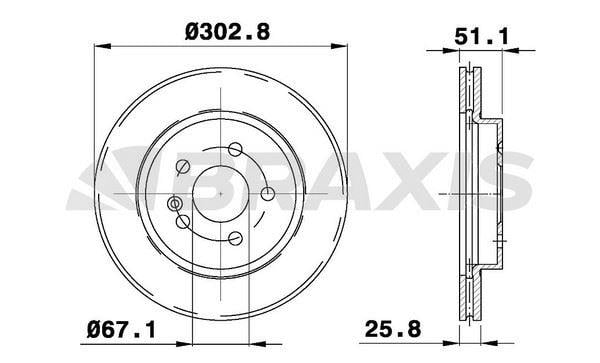 FREN DISKI ON ML-CLASS W163 98>05