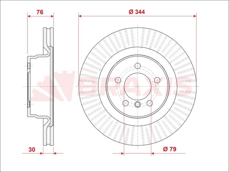 FREN DISKI ON RANGE ROVER 02-09 4.4 BENZIN