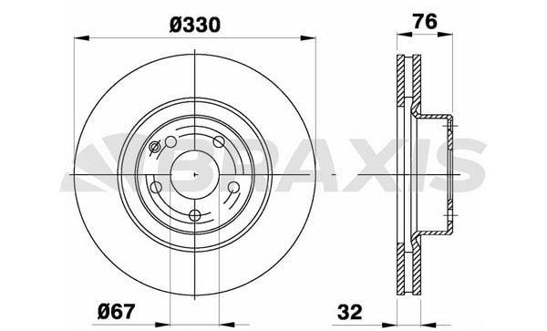 FREN DISKI ON S-CLASS W220 98>05