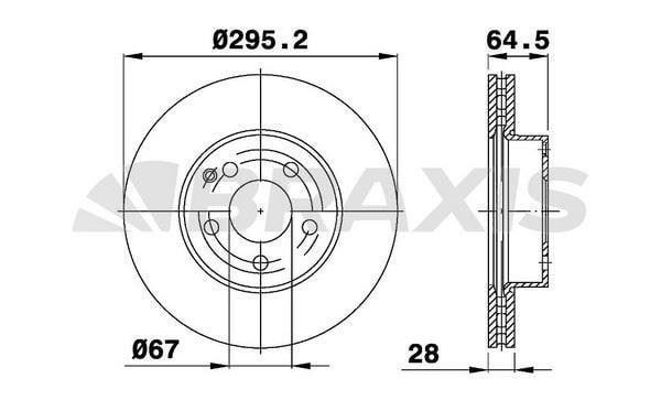 FREN DISKI ON W204 07>14 S204 07>14 C204 11> W212 09>15 S212 09>16 A207 10>16 R172 11>