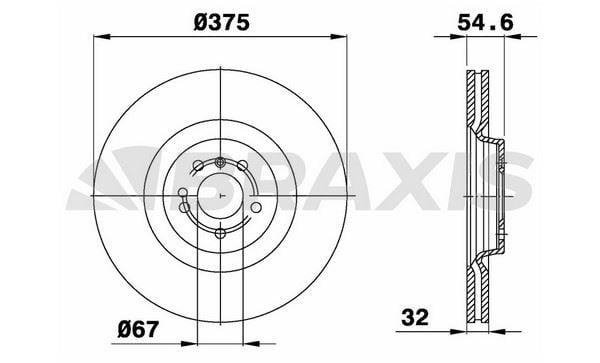 FREN DISKI ON X164 06>12 W164 07>11 W251 07>14