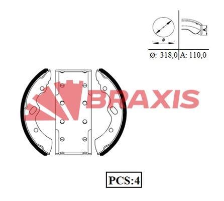 FREN PABUCLU BALATA ON / ARKA MITSUBISHI FUSO CANTER FE659 FE859 K6722