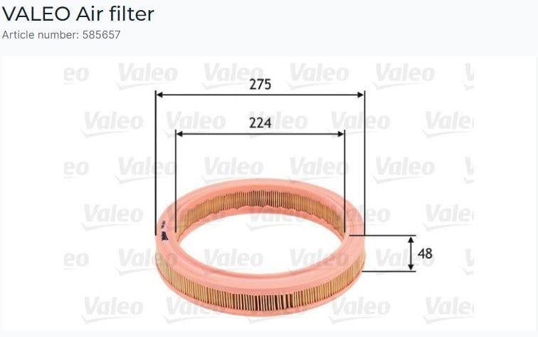 HAVA FİLTRESİ FORD ESCORT IV 1.4, FIESTA II 1.4
