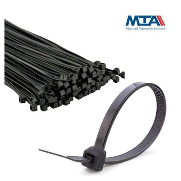 KABLO KEMERİ SİYAH MTA 360×4.8 MM 1 PAKET 100 ADET DİREKSİYON KÖRÜĞÜ VE AKS KÖRÜĞÜ İÇİN ÖZELLİKLE KULLANILAN KELEPÇE