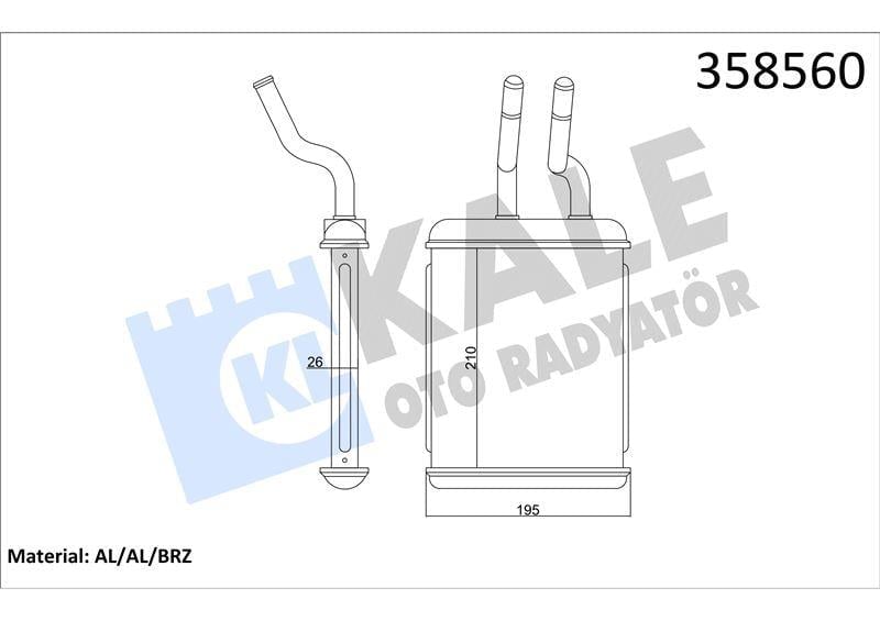 KALORİFER RADYATÖRÜ ALFA ROMEO 156 / GTV / SPIDER