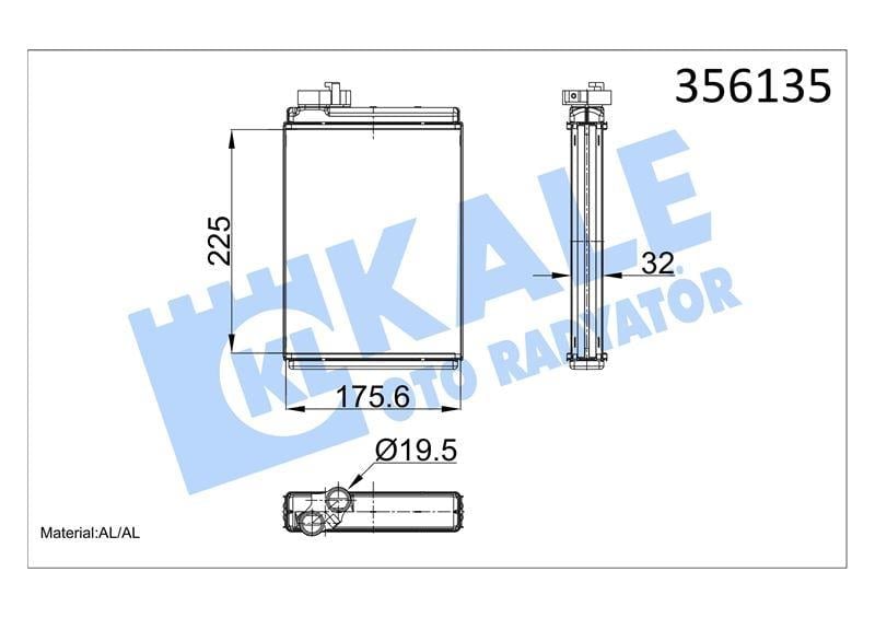 KALORİFER RADYATÖRÜ AUDI A4 A5 Q5 KALORİFER