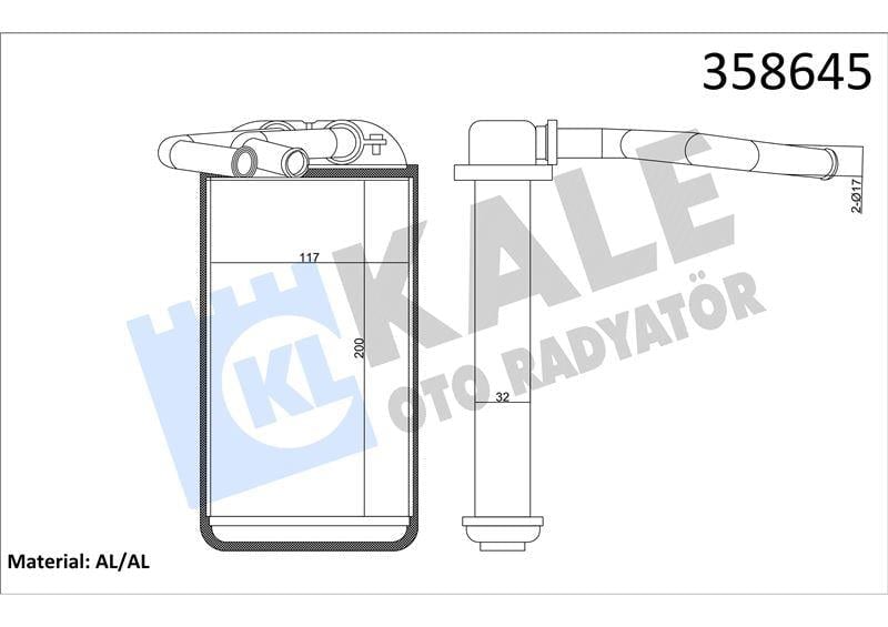 KALORİFER RADYATÖRÜ HONDA CIVIC V / CIVIC VI