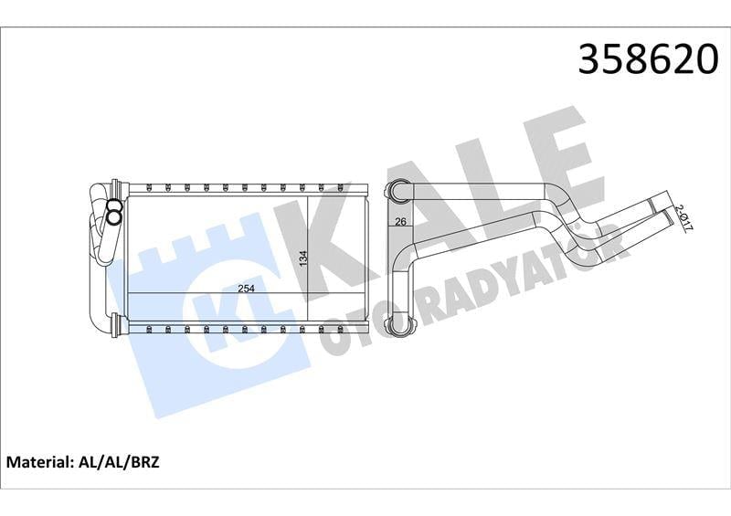 KALORİFER RADYATÖRÜ HONDA CIVIC VIII / CR-V III