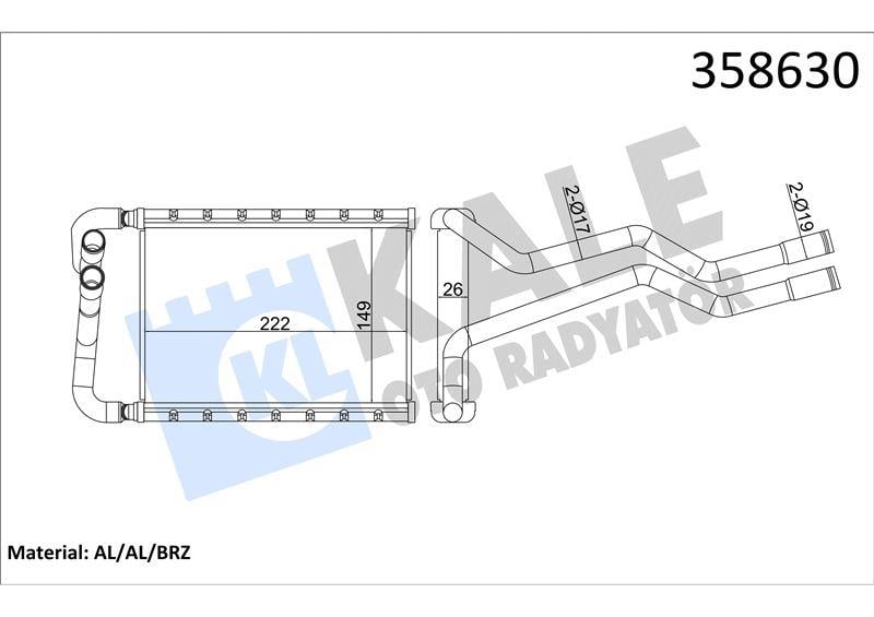 KALORİFER RADYATÖRÜ HYUNDAI SANTA FÉ II