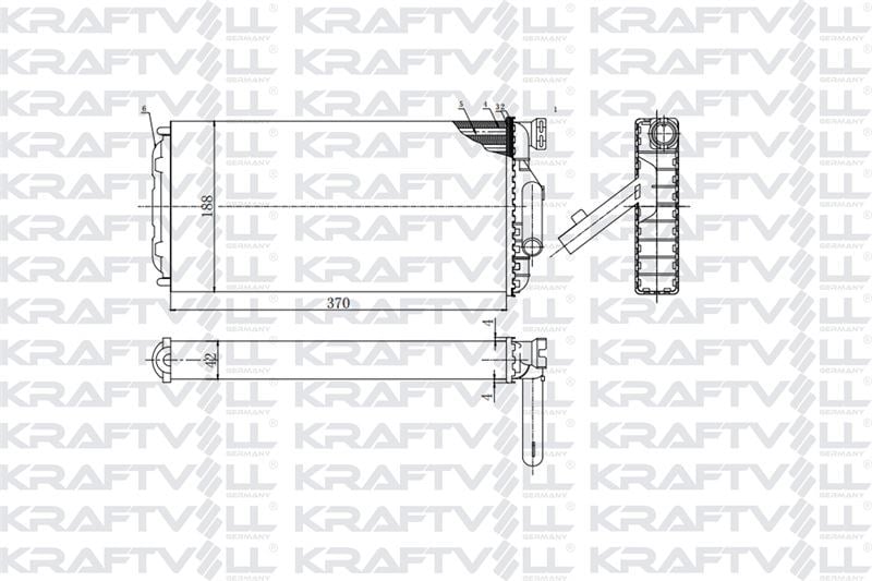 KALORIFER RADYATORU MERCEDES BENZ ATEGO 98> ATEGO 2 04> -AXOR 2 4140 04> OM457-OM904-OM906