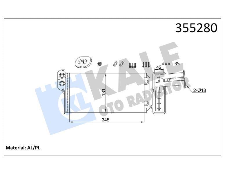 KALORİFER RADYATÖRÜ MERCEDES SPRINTER WW LT28-35
