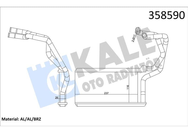 KALORİFER RADYATÖRÜ MITSUBISHI L200 / TRITON