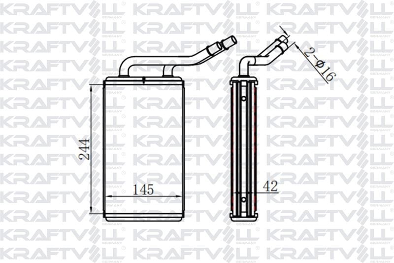KALORIFER RADYATORU TRANSIT V347 2,2TDCI / 2,4TDCI / 3,2TDCI KLIMASIZ 06 />
